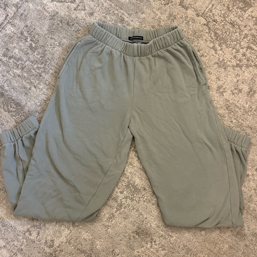 Light Green Brandy Melville Sweat Pants